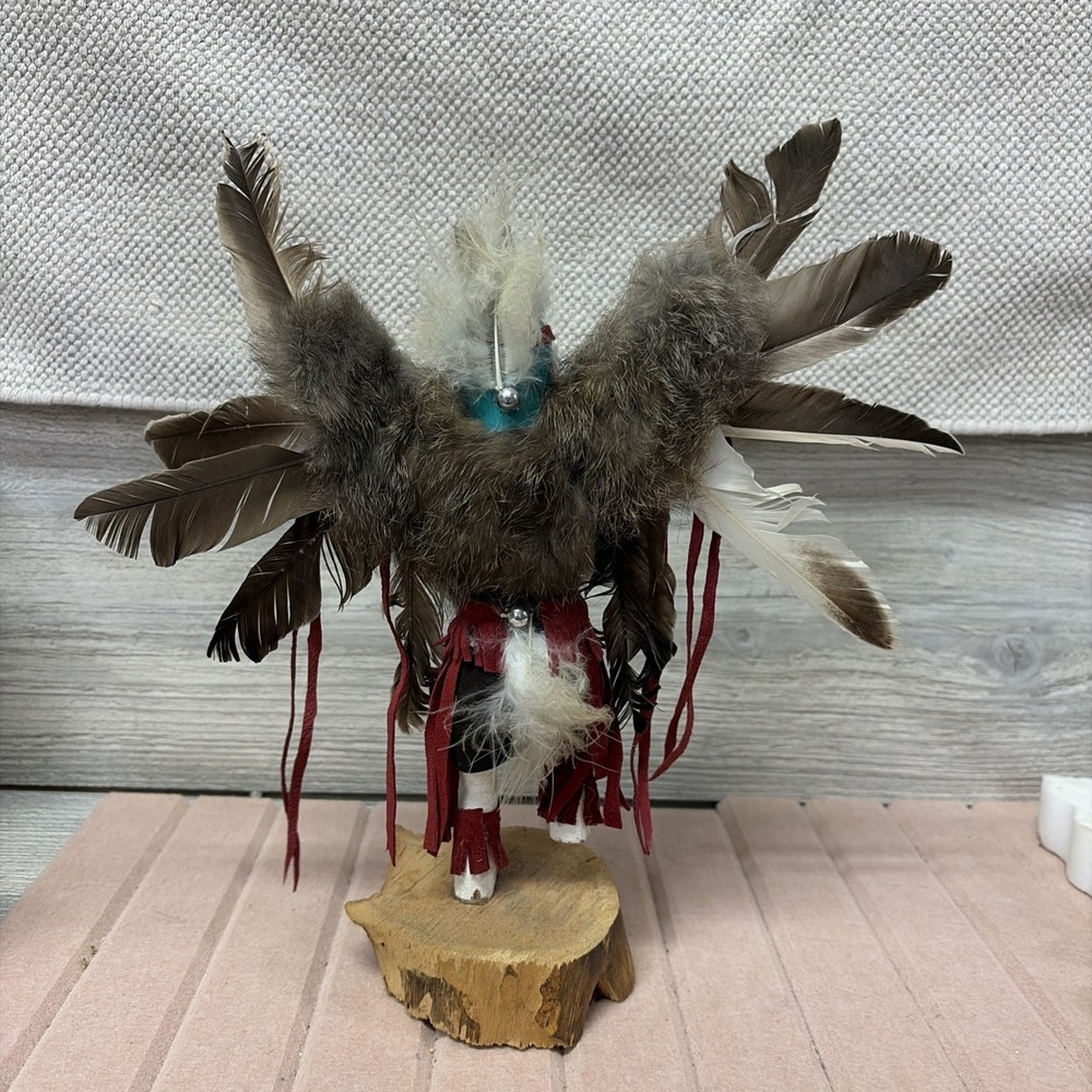 Vintage Kachina "Eagle Dancer" Doll Native American Signed (C8) - Picture 6 of 10